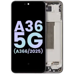 OLED Assembly With Frame For Samsung Galaxy A36 5G (A366 / 2025) (Service Pack) (Black)