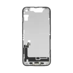 Mid-Frame Housing  W/ Small Parts For iPhone 16e (EU / Global Version) (Used OEM Pull: Grade A) (White)