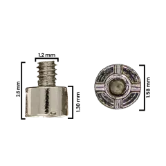 Superscrew For iPhone 12 Pro Max (30 Pack) (M1.2×1.58×2.6×1.30) (Service Pack)