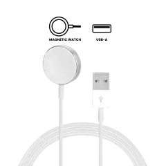 USB-A Magnetic Watch Charging Cable (3.3 ft.) For All Watch Series (OEM Grade D) (Bulk Packaging)