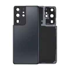 Back Cover Glass With Camera Lens For Samsung Galaxy S21 Ultra (Service Pack) (Phantom Titanium)