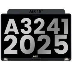 Complete LCD Display Assembly For MacBook Air 15" (A3241 / Early 2025) (Used OEM Pull: Grade A) (Midnight)