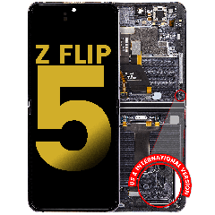 Inner OLED Assembly With Frame For Samsung Galaxy Z Flip 5 5G (US & International) (Refurbished) (Graphite)