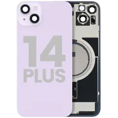 Back Glass w/ MagSafe Magnet For iPhone 14 Plus (Used OEM Pull: Grade A) (Purple)