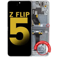 Inner OLED Assembly With Frame For Samsung Galaxy Z Flip 5 5G (US & International) (Refurbished) (Blue)