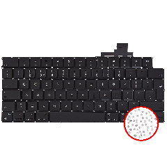 Keyboard W/ Backlight & Screws For MacBook Air 13" (A2681 / Mid 2022) (UK English)