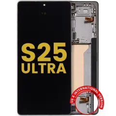 OLED Assembly With Frame For Samsung Galaxy S25 Ultra 5G (Refurbished) (US & International) (Titanium Jet Black)