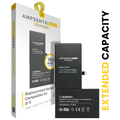 Replacement Battery For iPhone X (AmpSentrix Pro Extended)