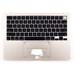 Top Case with Keyboard For MacBook Air 13" A2681 (2022)  (ISO English International) (Genuine OEM) (Starlight)