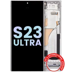 OLED Assembly With Frame For Samsung Galaxy S23 Ultra 5G (US & International) (Service Pack) (Sky Blue & Lime)