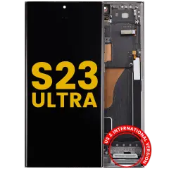 OLED Assembly With Frame For Samsung Galaxy S23 Ultra (US & International) (Refurbished) (Green)