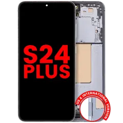 OLED Assembly With Frame Compatible For Samsung Galaxy S24 Plus 5G (US & International Version) (Aftermarket Plus) (Sapphire Blue)