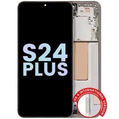 OLED Assembly With Frame For Samsung Galaxy S24 Plus 5G (US & International Version) (Service Pack) (Amber Yellow)