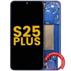 OLED Assembly With Frame For Samsung Galaxy S25 Plus 5G (US & International Version) (Refurbished) (Navy)