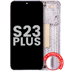 OLED Assembly With Frame For Samsung Galaxy S23 Plus 5G (US & International) (Used OEM Pull: Grade A) (Lavender)