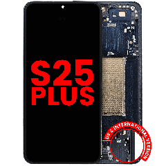 OLED Assembly With Frame For Samsung Galaxy S25 Plus 5G  (US & International Version) (Aftermarket Plus) (Blue Black)