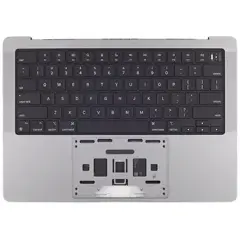 Top Case with Battery and Keyboard For MacBook Pro 14" A2442 (2021)  (ISO Dutch) (Genuine OEM) (Space Gray)