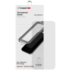 Casper Snap Tempered Glass Compatible For iPhone 12 / 12 Pro (Retail Pack) (AR Clear)