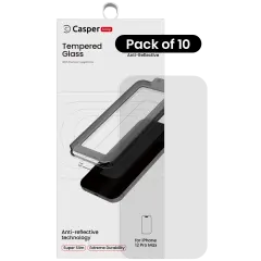 Casper Snap Tempered Glass Compatible For iPhone 12 Pro Max (10 Pack) (AR Clear)