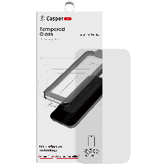 Casper Snap Tempered Glass Compatible For iPhone 13 / 13 Pro / 14 / 16e (Retail Pack) (AR Clear)
