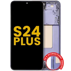 OLED Assembly With Frame For Samsung Galaxy S24 Plus 5G (US & International Version) (Refurbished) (Cobalt Violet)