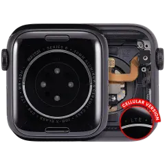 Housing Assembly Compatible For Watch Series 6 (40MM) (Used OEM Pull: Grade A) (Aluminum/Space Black) (Cellular Version)