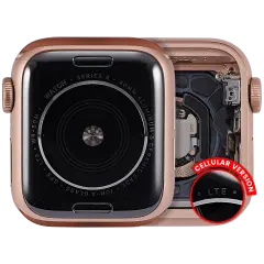 Housing Assembly Compatible For Watch Series 4 (40MM) (Used OEM Pull: Grade A) (Aluminum/Gold) (Cellular Version)