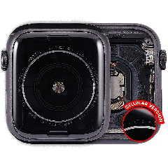 Housing Assembly Compatible For Watch Series 4 (44MM) (Used OEM Pull: Grade A) (Aluminum/Space Black) (Cellular Version)