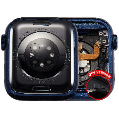 Housing Assembly Compatible For Watch Series 6 (40MM) (Used OEM Pull: Grade A) (Aluminum/Blue) (GPS Version)