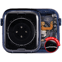 Housing Assembly Compatible For Watch Series 6 (44MM) (Used OEM Pull: Grade A) (Aluminum/Blue) (Cellular Version)