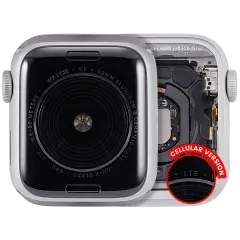 Housing Assembly Compatible For Watch Series SE 1st (40MM) (Used OEM Pull: Grade A) (Aluminum/Silver) (Cellular Version)