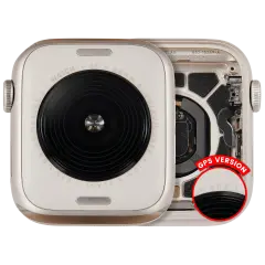 Housing Assembly Compatible For Watch Series SE 2nd (44MM) (Used OEM Pull: Grade A) (GPS Version) (Aluminum / Starlight)