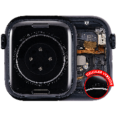 Housing Assembly Compatible For Watch Series 7 (41MM) (Used OEM Pull: Grade A) (Aluminum/Space Black) (Cellular Version)