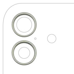 Back Camera Bezel Ring Only For iPhone 17 (Sage) (2 Piece Set)