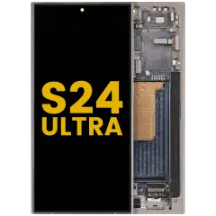 OLED Assembly With Frame For Samsung Galaxy S24 Ultra (Refurbished) (Titanium Gray)