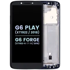 LCD Assembly With Frame For Motorola Moto G6 Play (XT1922 / 2018) / G6 Forge (XT1922-6 / XT1922-7 / XT1922-9 / 2018) (US Version) (Genuine OEM) (Black)