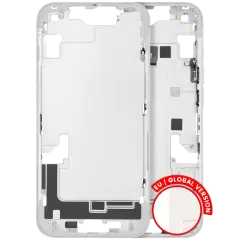 Mid-Frame Housing  W/ Small Parts For iPhone 14 (EU / Global Version) (Used OEM Pull: Grade A) (Starlight)