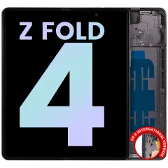 Inner OLED Assembly With Frame For Samsung Galaxy Z Fold 4 5G (US & International) (Service Pack) (Phantom Black)