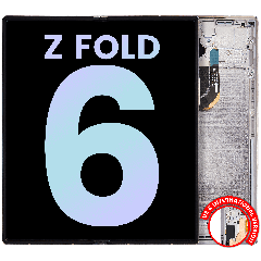 Inner OLED Assembly With Frame For Samsung Galaxy Z Fold 6 5G (US & International) (Service Pack) (Silver Shadow)