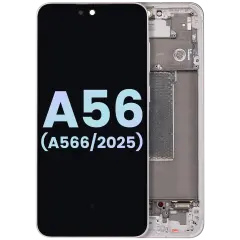 OLED Assembly With Frame For Samsung Galaxy A56 5G (A566 / 2025) (Service Pack) (Pink)