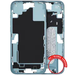Mid-Frame Housing W/ Small Parts For iPhone 16 Plus (EU / Global Version) (Used OEM Pull: Grade C) (Teal)