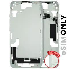 Mid-Frame Housing W/ Small Parts For iPhone 15 (US Version) (Used OEM Pull: Grade C) (Green)