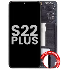 OLED Assembly With Frame For Samsung Galaxy S22 Plus 5G (US & International Version) (Used OEM Pull : Grade B) (Graphite)