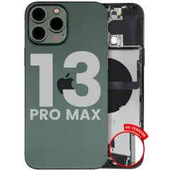 Back Housing W/ Charging Port Flex & Small Parts  For iPhone 13 Pro Max (US Version) (Used OEM Pull: Grade C) (Alpine Green)
