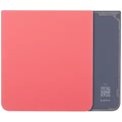 Bottom Back Cover Glass For Samsung Galaxy Z Flip 7 5G (F766) (No Logo) (Aftermarket Plus) (Coral Red)