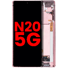 OLED Assembly With Frame For Samsung Galaxy Note 20 5G (Aftermarket Plus) (Mystic Bronze)