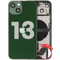 Back Housing W/ Charging Port Flex & Small Parts For iPhone 13 (US Version) (Used OEM Pull: Grade C) (Green)