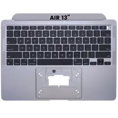 Top Case Assembly With Keyboard For MacBook Air 13" Retina (A2337 / Late 2020)  (Genuine OEM) (Space Gray) (US Keyboard)