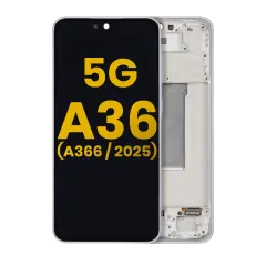 OLED Assembly With Frame For Samsung Galaxy A36 5G (A366 / 2025) (Refurbished) (Lavender)