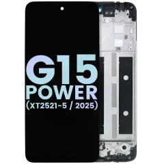 LCD Assembly With Frame For Motorola Moto G15 Power (XT2521-5 /2025) (Genuine OEM) (All Colors)